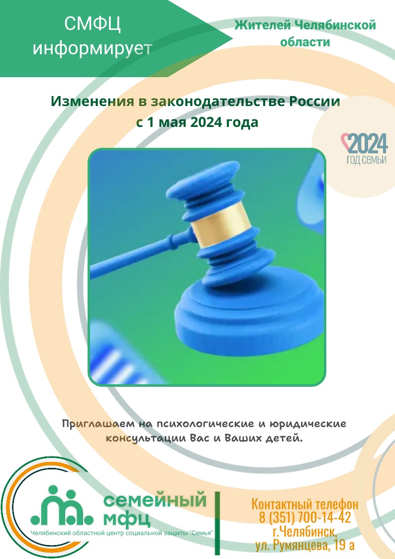 You are currently viewing Что изменится с 1 мая 2024 года в законодательстве России